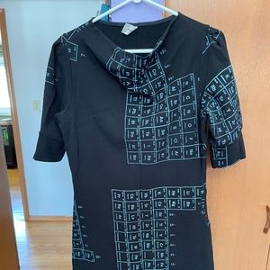 Smoking Lily Point Grey Periodic Table Dress